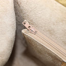Christian Dior Hand Bag Leather Beige Gold Auth ep15958-22