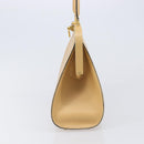 Christian Dior Hand Bag Leather Beige Gold Auth ep15958-3