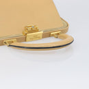 Christian Dior Hand Bag Leather Beige Gold Auth ep15958-7