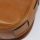 CELINE Shoulder Bag Leather Brown Gold Auth ep15959-17