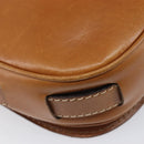 CELINE Shoulder Bag Leather Brown Gold Auth ep15959-18
