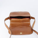 CELINE Shoulder Bag Leather Brown Gold Auth ep15959-21
