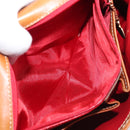 CELINE Shoulder Bag Leather Brown Gold Auth ep15959-26