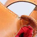 CELINE Shoulder Bag Leather Brown Gold Auth ep15959-11