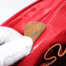 CELINE Shoulder Bag Leather Brown Gold Auth ep15959-12
