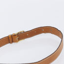 CELINE Shoulder Bag Leather Brown Gold Auth ep15959-8