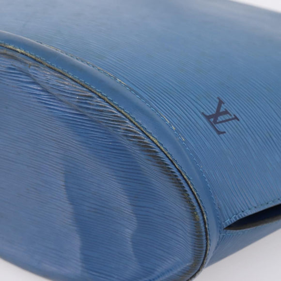 LOUIS VUITTON Epi Saint Jacques Shopping Bag Blue M52275 LV Auth ep15960