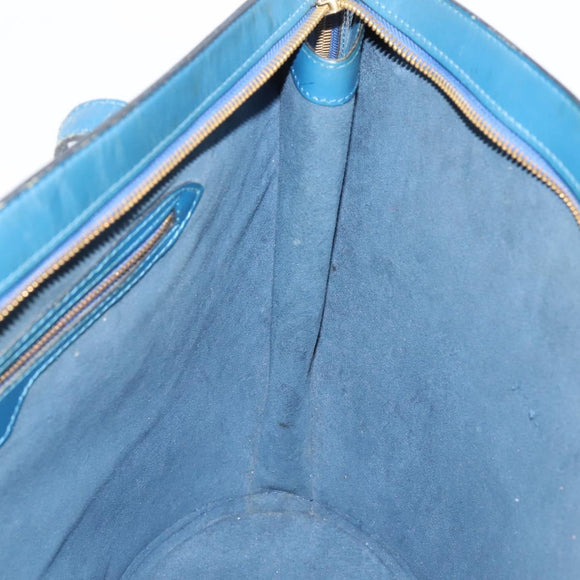 LOUIS VUITTON Epi Saint Jacques Shopping Bag Blue M52275 LV Auth ep15960