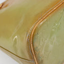 LOUIS VUITTON Monogram Vernis Houston Hand Bag Baby Blue M91005 LV Auth ep15961-18