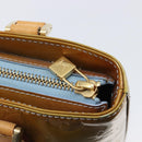 LOUIS VUITTON Monogram Vernis Houston Hand Bag Baby Blue M91005 LV Auth ep15961-20
