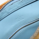 LOUIS VUITTON Monogram Vernis Houston Hand Bag Baby Blue M91005 LV Auth ep15961-21