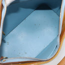 LOUIS VUITTON Monogram Vernis Houston Hand Bag Baby Blue M91005 LV Auth ep15961-11