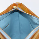 LOUIS VUITTON Monogram Vernis Houston Hand Bag Baby Blue M91005 LV Auth ep15961-22