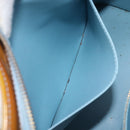 LOUIS VUITTON Monogram Vernis Houston Hand Bag Baby Blue M91005 LV Auth ep15961-26