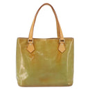 LOUIS VUITTON Monogram Vernis Houston Hand Bag Baby Blue M91005 LV Auth ep15961-2
