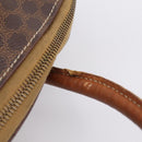 CELINE Macadam Canvas Hand Bag PVC Leather 2way Brown Gold Auth ep15962-9