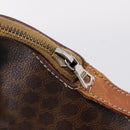 CELINE Macadam Canvas Hand Bag PVC Leather 2way Brown Gold Auth ep15962-20