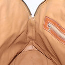 CELINE Macadam Canvas Hand Bag PVC Leather 2way Brown Gold Auth ep15962-23