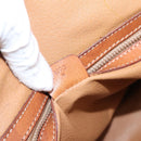 CELINE Macadam Canvas Hand Bag PVC Leather 2way Brown Gold Auth ep15962-12