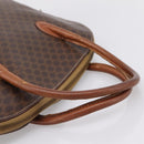 CELINE Macadam Canvas Hand Bag PVC Leather 2way Brown Gold Auth ep15962-7