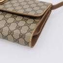 GUCCI GG Supreme Shoulder Bag PVC Beige Gold 94 02 050 Auth ep15966-9