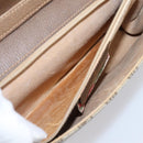GUCCI GG Supreme Shoulder Bag PVC Beige Gold 94 02 050 Auth ep15966-11