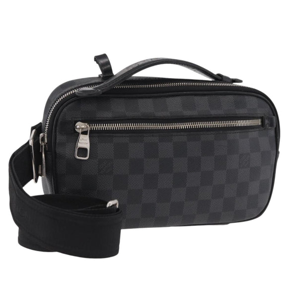 LOUIS VUITTON Damier Graphite Ambreil Shoulder Bag N41289 LV Auth ep15967