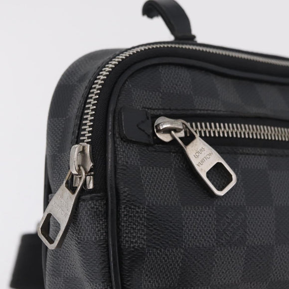 LOUIS VUITTON Damier Graphite Ambreil Shoulder Bag N41289 LV Auth ep15967