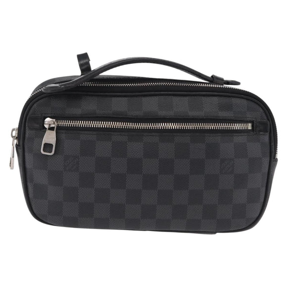 LOUIS VUITTON Damier Graphite Ambreil Shoulder Bag N41289 LV Auth ep15967