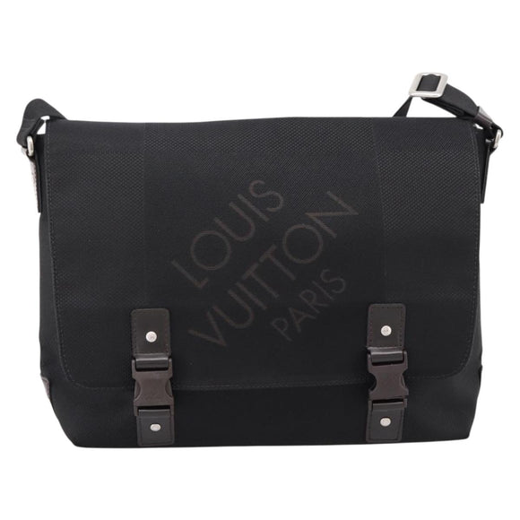 LOUIS VUITTON Damier Geant Roux Shoulder Bag Black M93079 LV Auth ep15970