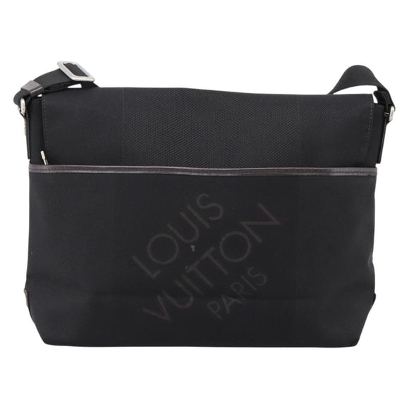 LOUIS VUITTON Damier Geant Roux Shoulder Bag Black M93079 LV Auth ep15970