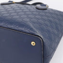 GUCCI GG Canvas Guccissima Hand Bag Leather 2way Blue Gold 428226 Auth ep15971-12