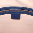 GUCCI GG Canvas Guccissima Hand Bag Leather 2way Blue Gold 428226 Auth ep15971-16