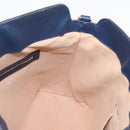 GUCCI GG Canvas Guccissima Hand Bag Leather 2way Blue Gold 428226 Auth ep15971-18
