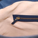 GUCCI GG Canvas Guccissima Hand Bag Leather 2way Blue Gold 428226 Auth ep15971-20