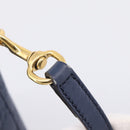 GUCCI GG Canvas Guccissima Hand Bag Leather 2way Blue Gold 428226 Auth ep15971-24