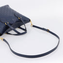 GUCCI GG Canvas Guccissima Hand Bag Leather 2way Blue Gold 428226 Auth ep15971-9