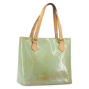 LOUIS VUITTON Monogram Vernis Houston Hand Bag Baby Blue M91005 LV Auth ep15974-1