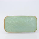 LOUIS VUITTON Monogram Vernis Houston Hand Bag Baby Blue M91005 LV Auth ep15974-5