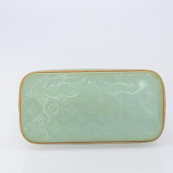 LOUIS VUITTON Monogram Vernis Houston Hand Bag Baby Blue M91005 LV Auth ep15974