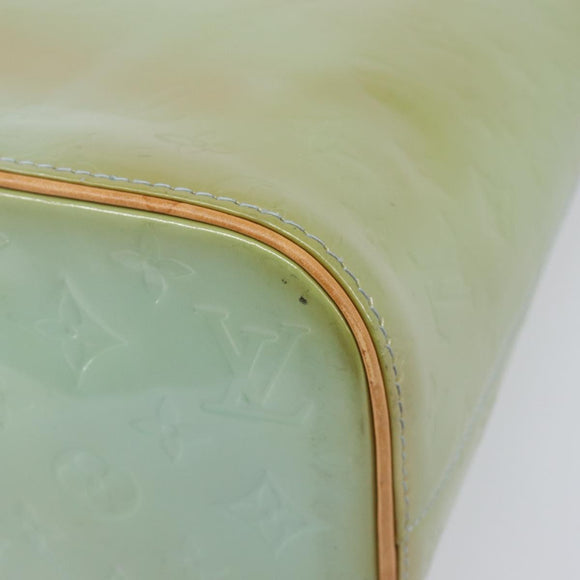 LOUIS VUITTON Monogram Vernis Houston Hand Bag Baby Blue M91005 LV Auth ep15974