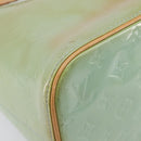 LOUIS VUITTON Monogram Vernis Houston Hand Bag Baby Blue M91005 LV Auth ep15974-15