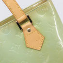 LOUIS VUITTON Monogram Vernis Houston Hand Bag Baby Blue M91005 LV Auth ep15974-18