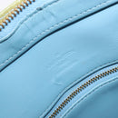 LOUIS VUITTON Monogram Vernis Houston Hand Bag Baby Blue M91005 LV Auth ep15974-20