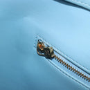 LOUIS VUITTON Monogram Vernis Houston Hand Bag Baby Blue M91005 LV Auth ep15974-23