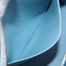 LOUIS VUITTON Monogram Vernis Houston Hand Bag Baby Blue M91005 LV Auth ep15974-25