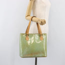 LOUIS VUITTON Monogram Vernis Houston Hand Bag Baby Blue M91005 LV Auth ep15974-26