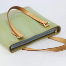 LOUIS VUITTON Monogram Vernis Houston Hand Bag Baby Blue M91005 LV Auth ep15974-6
