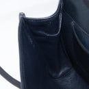 GUCCI GG Supreme Shoulder Bag PVC Navy Gold Auth ep15976-22