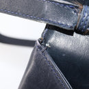GUCCI GG Supreme Shoulder Bag PVC Navy Gold Auth ep15976-25